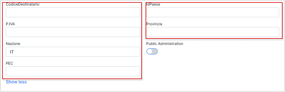 Additional fields