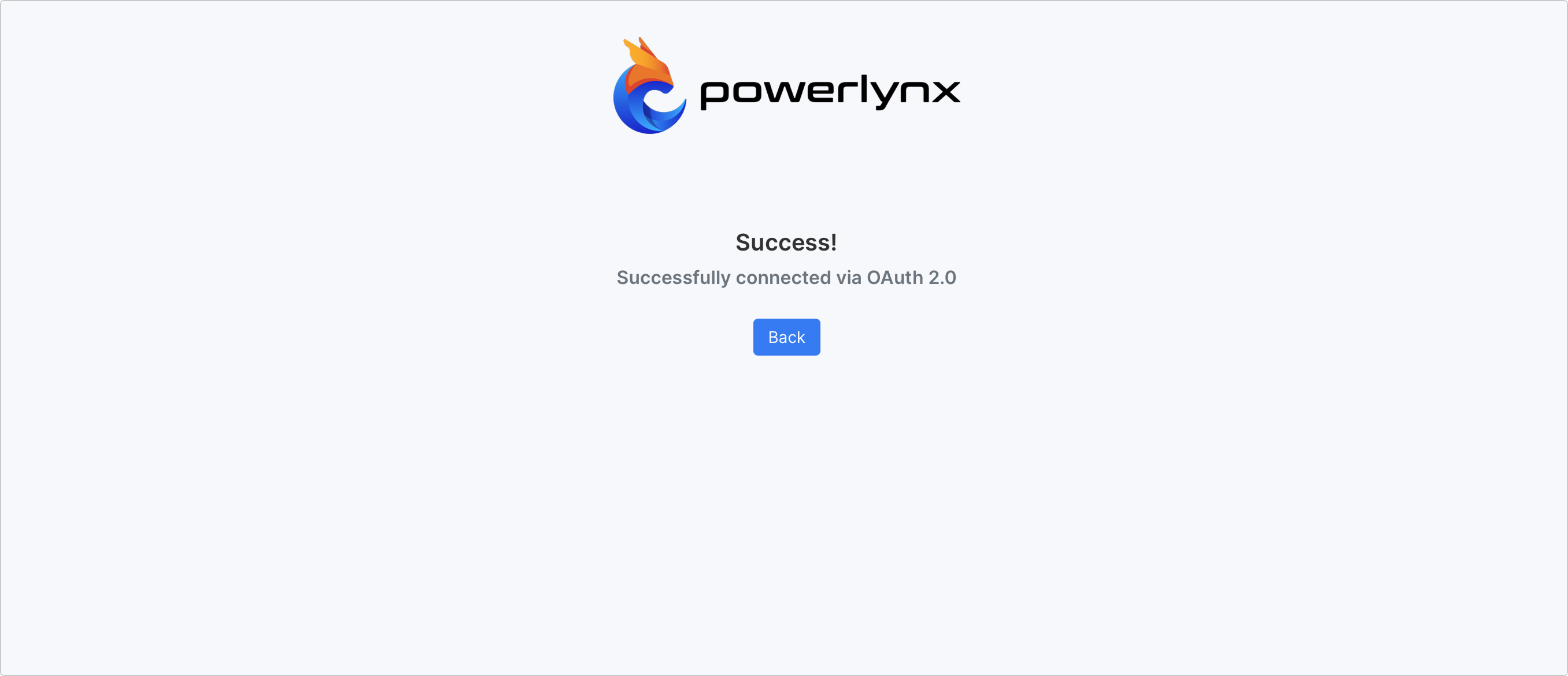 Successful connection