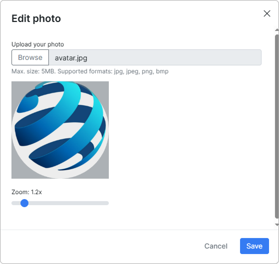 Uploaded profile picture