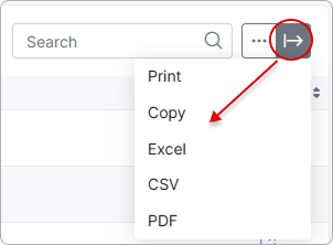 Export options