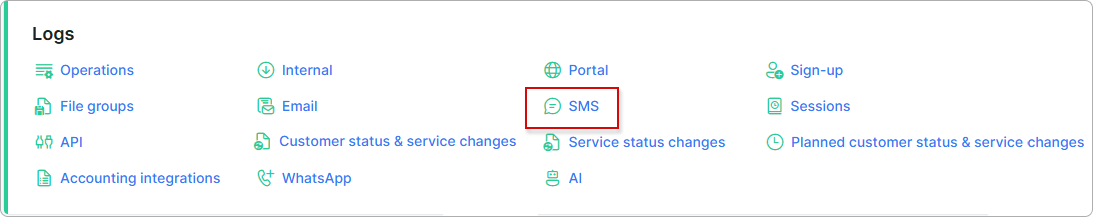 SMS link