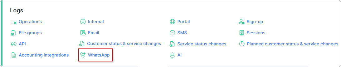 WhatsApp navigation link