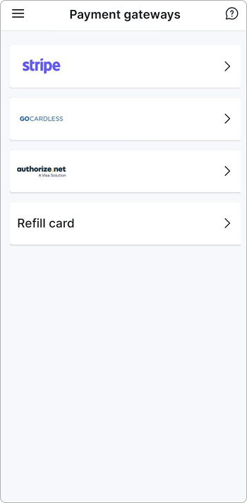 Payment gateways