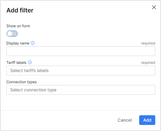 Creating a filter
