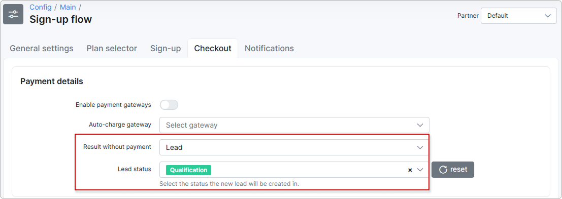 Lead status