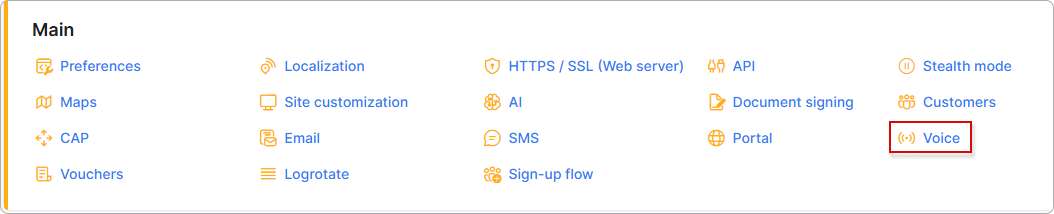 Voice navigation link