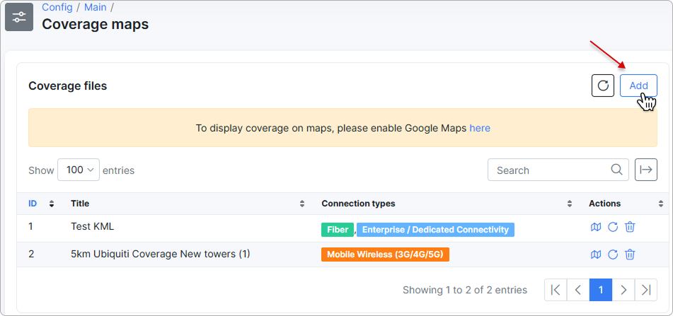 Adding a coverage file