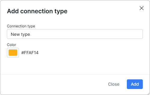 Add connection type