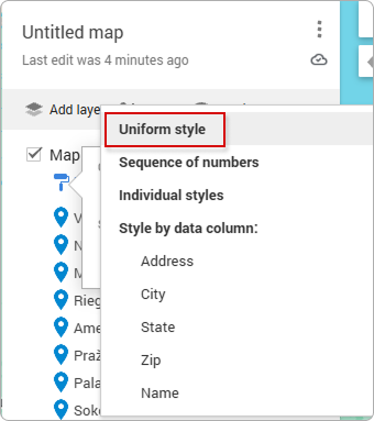 Uniform style option