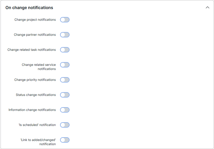 On change notifications toggles