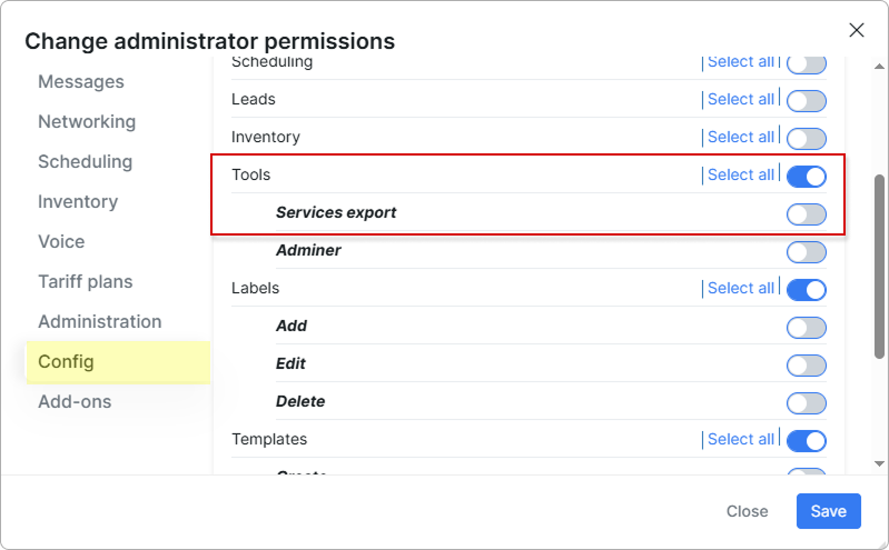 Permissions