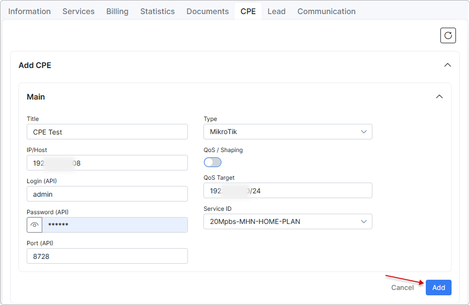 CPE details