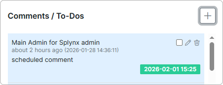 Comment automatically transferred to a to-do task