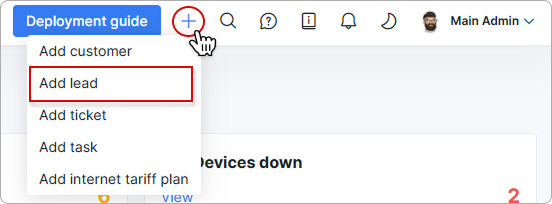 Quick add options