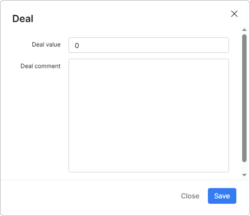 Deal window