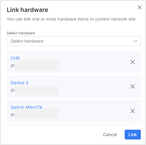 Linking more than one hardware device