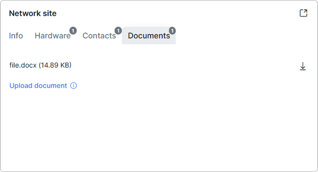 Documents tab