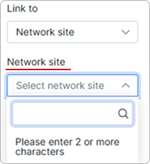 Filtering by Network Site