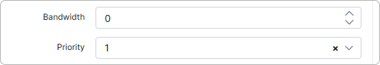 Bandwidth and priority