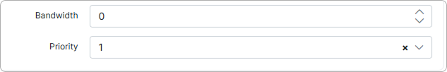 Bandwidth and priority